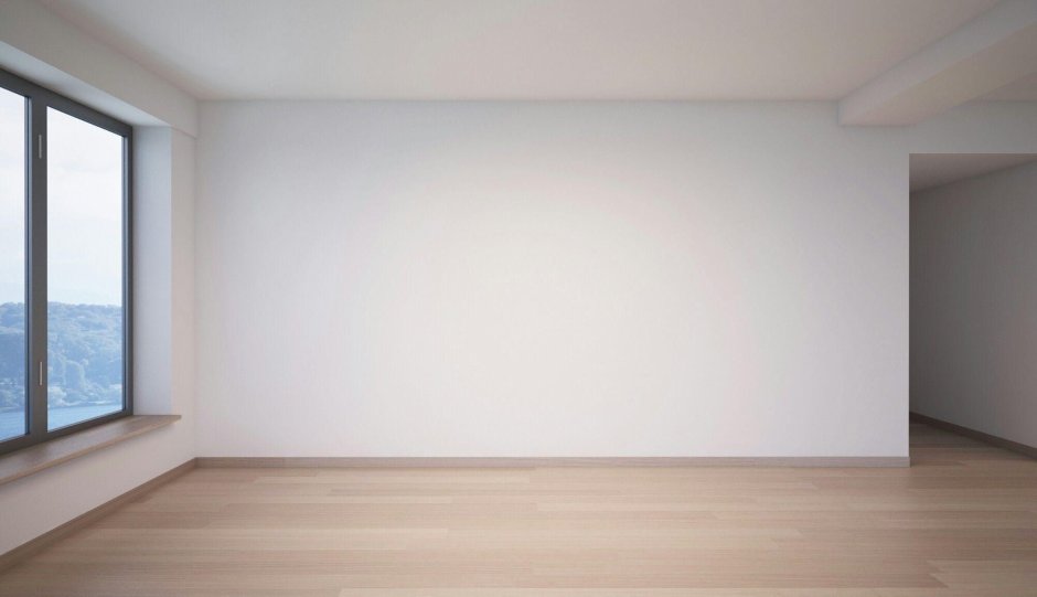 Empty room modern