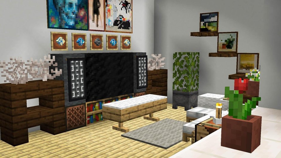 Minecraft armory room design