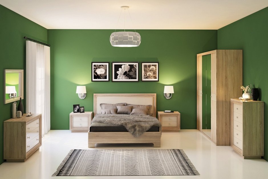 Apple green paint for living room