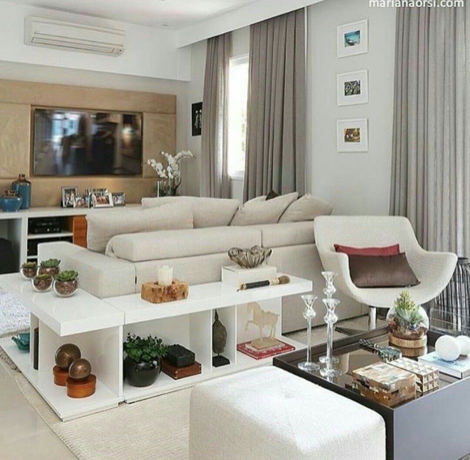 Dark beige sofa living room