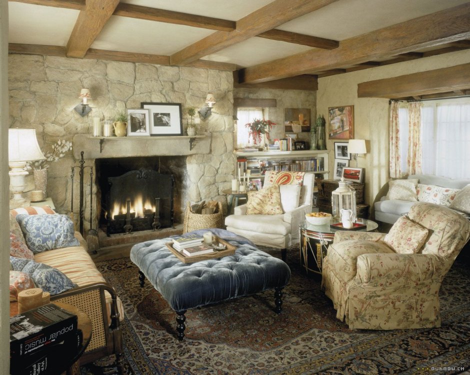 English cottage living rooms