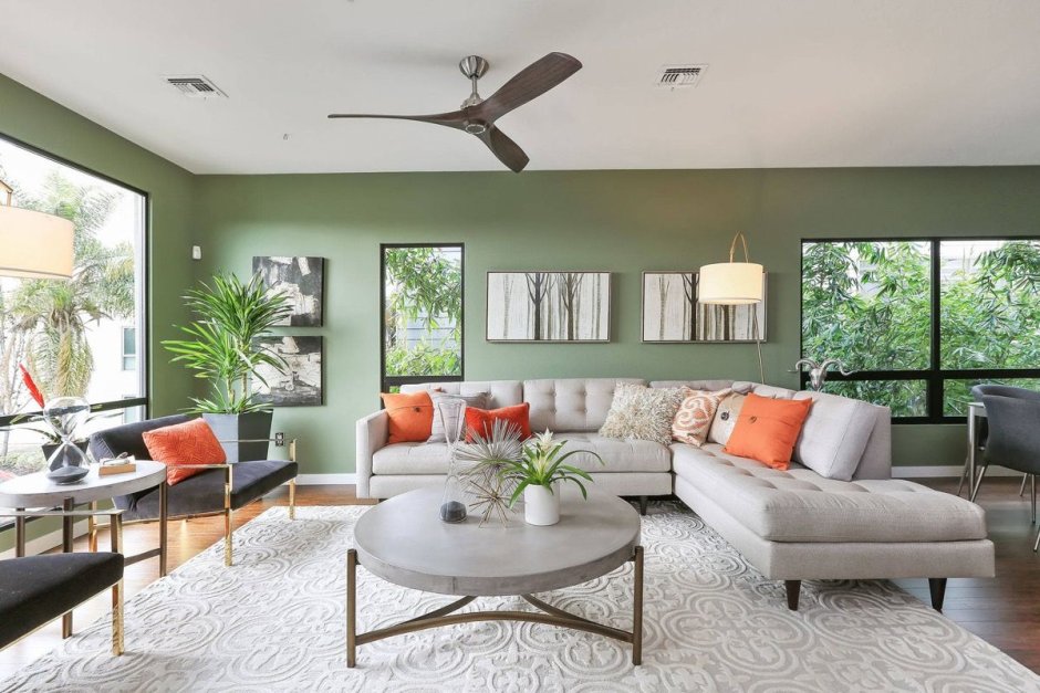 Green paint shades for living room