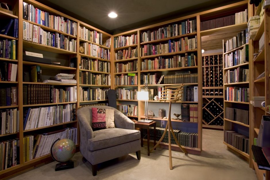 Green library room