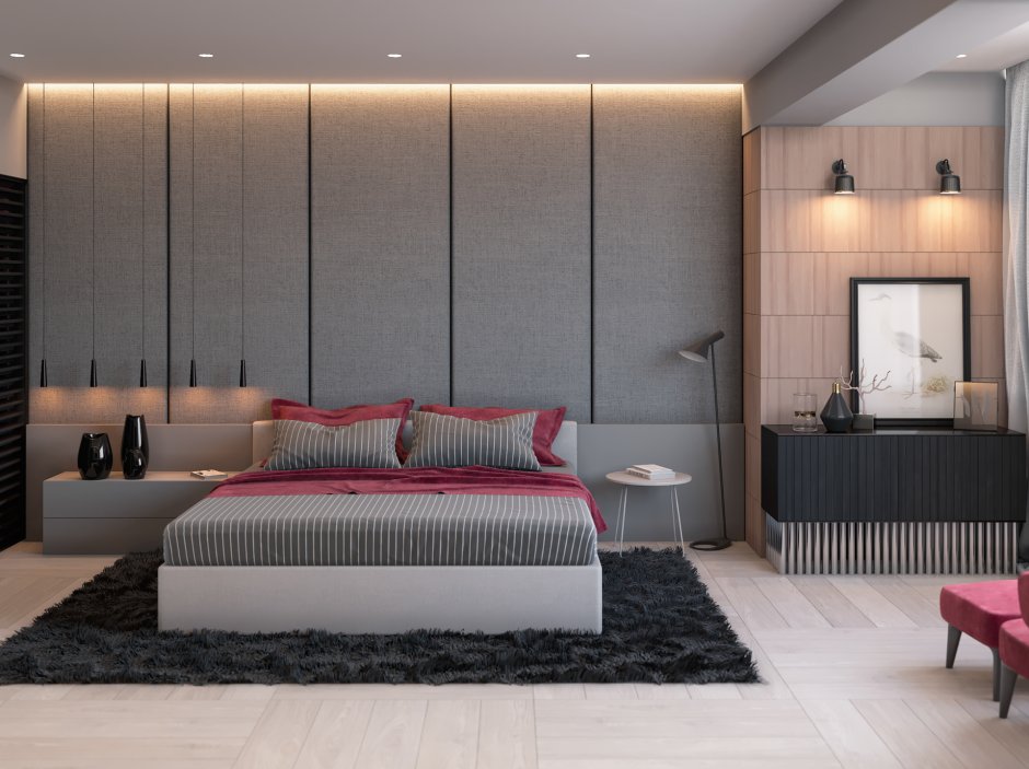 Bed room interior design simple