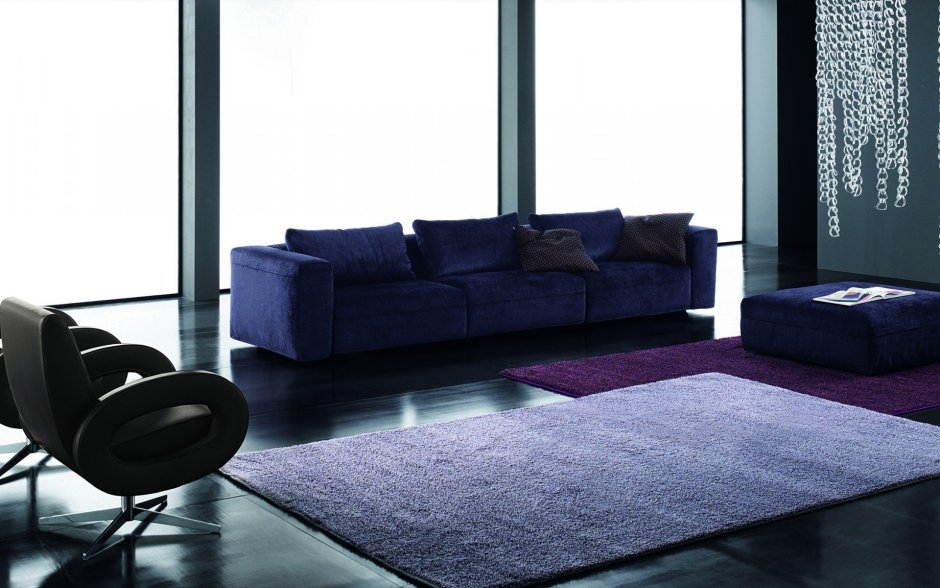 Purple carpet room