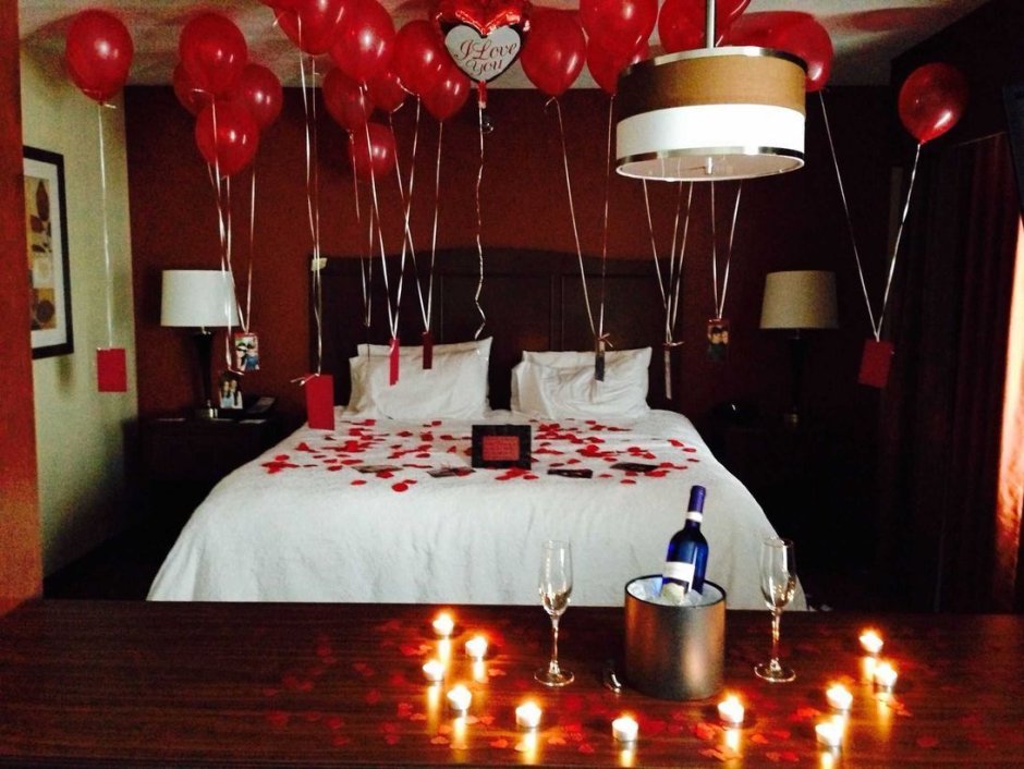 Romantic couple room decoration