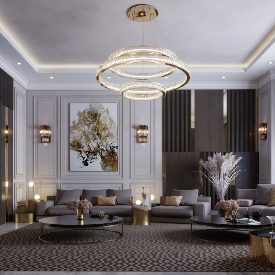Luxury chandelier for living room