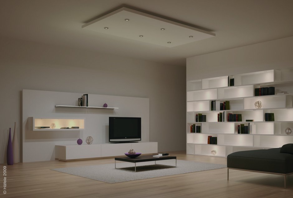 Led panel design for small living room