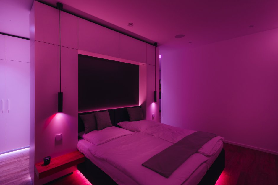 Led lights bed room