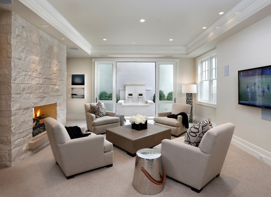 Design of wall tiles for living room