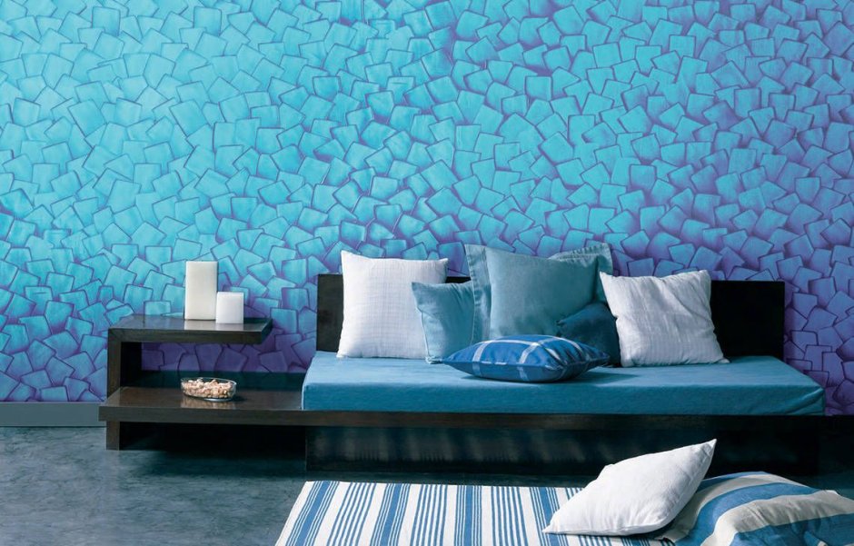 Textured wall paint for living room