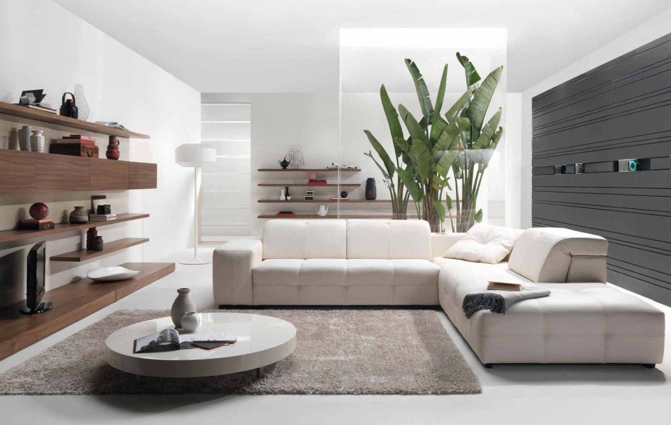 Modern zen style living room