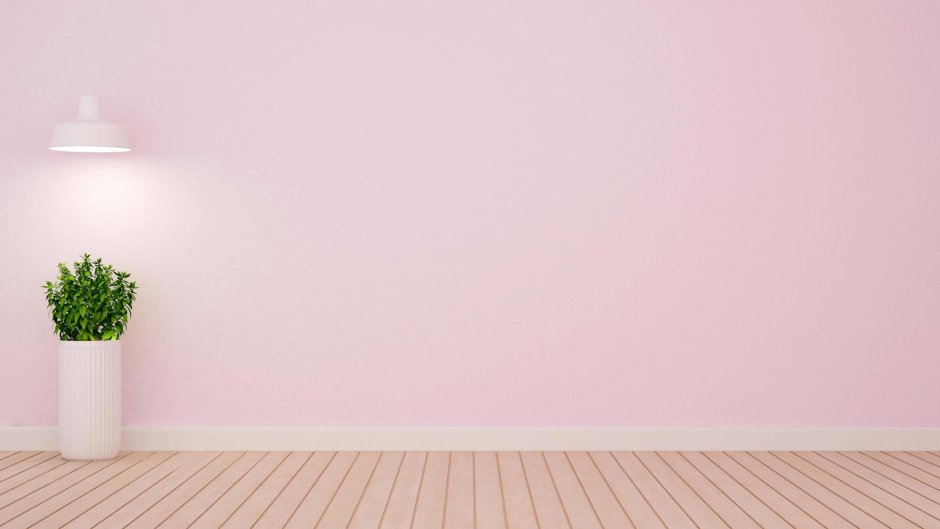 Pink empty room aesthetic