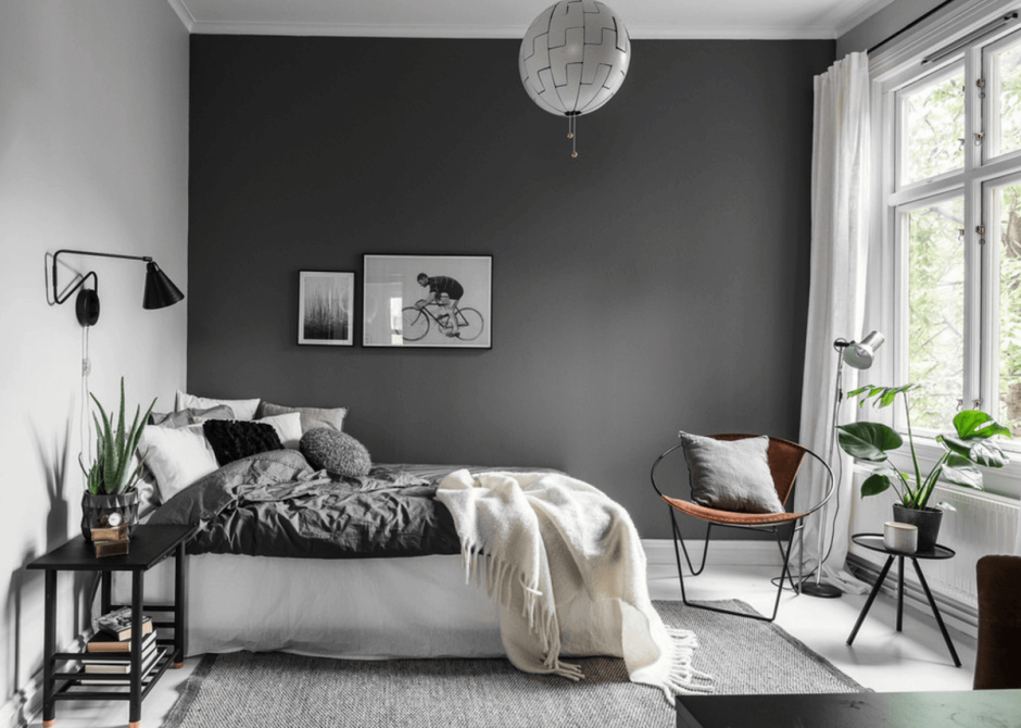 Gray and beige room