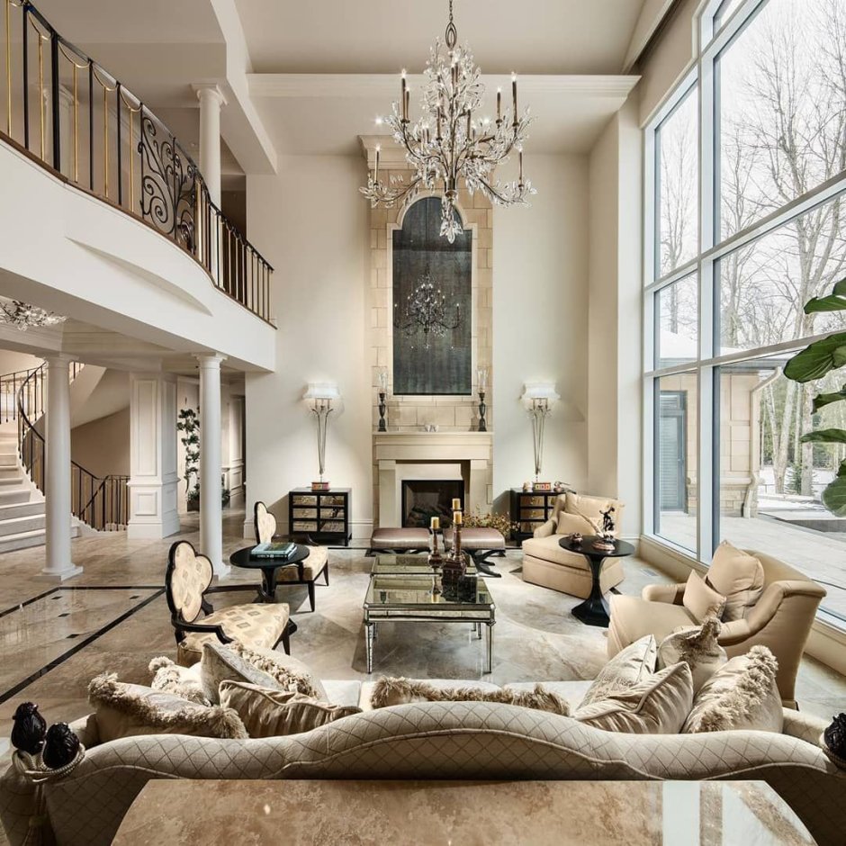 Fancy mansion living room