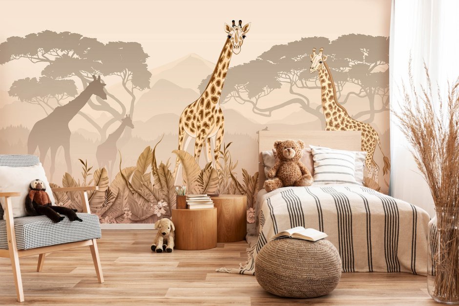 Safari themed living room