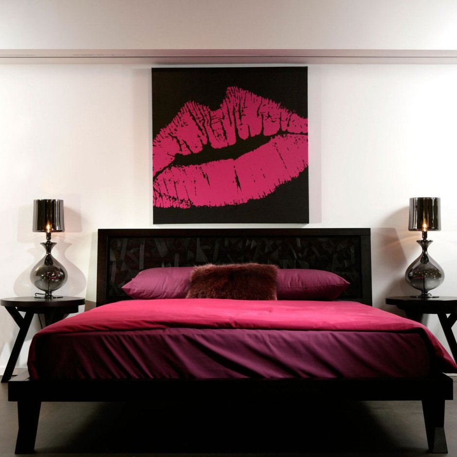 Pink and black room ideas
