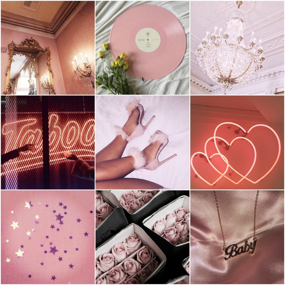 Pink aesthetic room decor