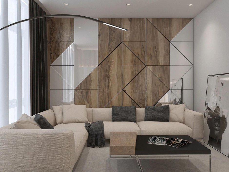 Marble panels for living room
