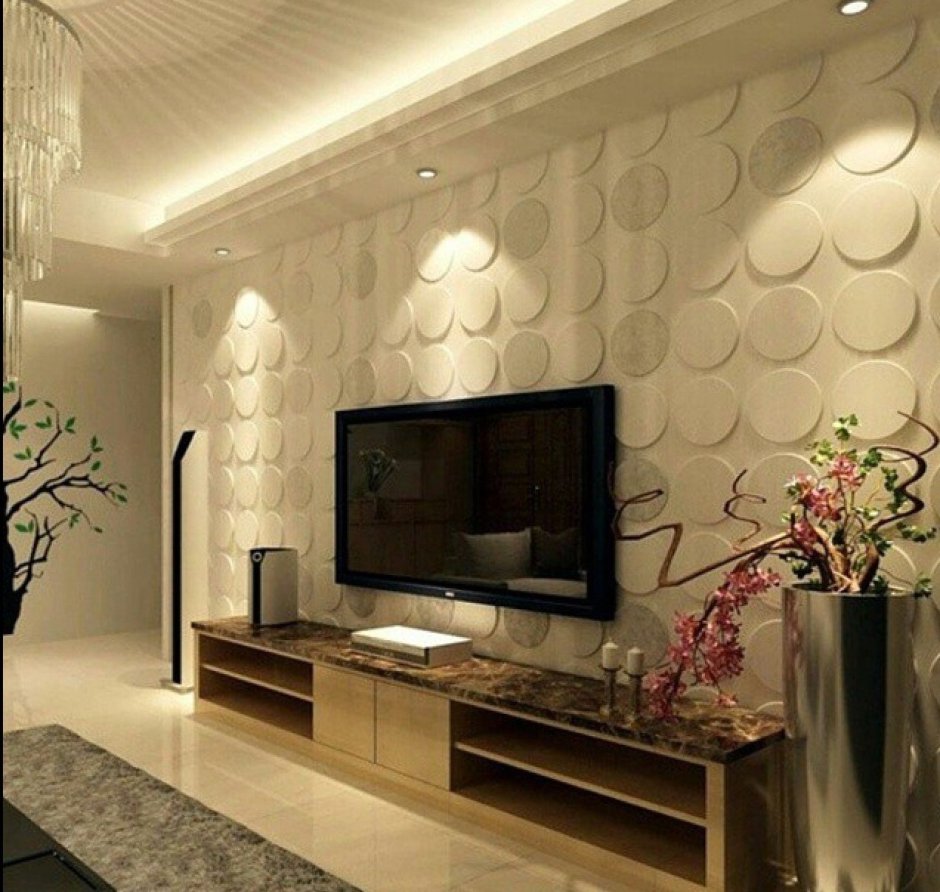 Wall paneling design for drawing room