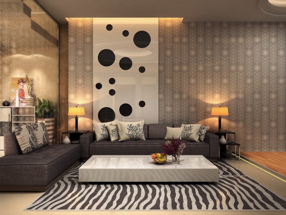 Living Room Design With Buddha Wall Art | Livspace