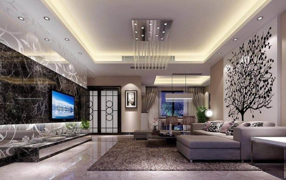Latest living room ceiling design
