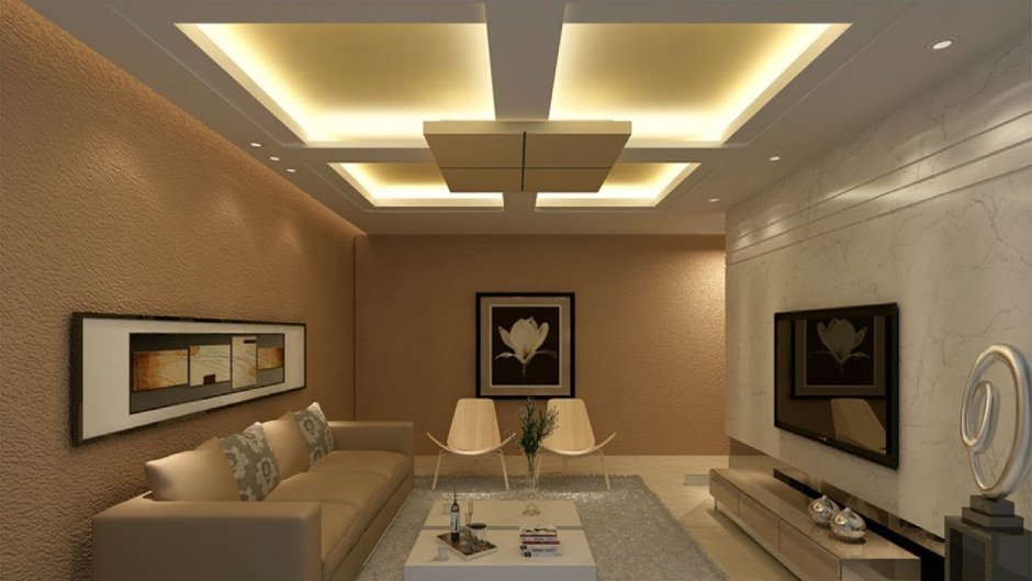 Simple drawing room ceiling design