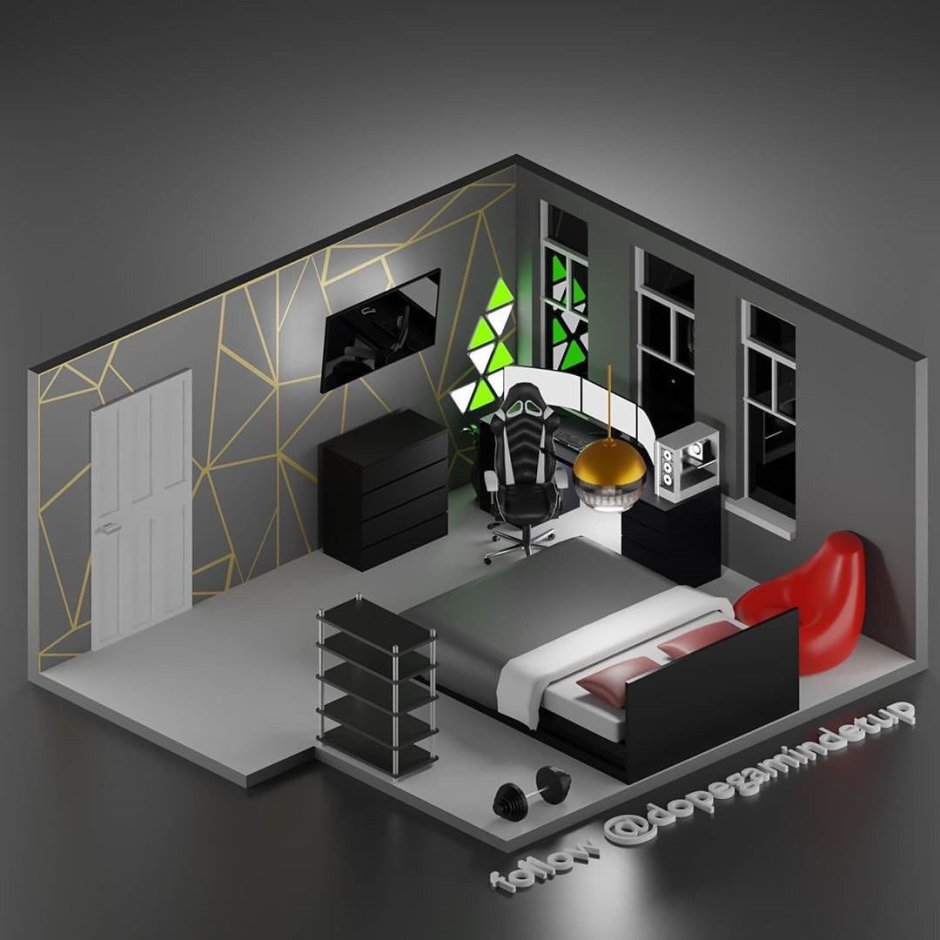 Mini gaming room design
