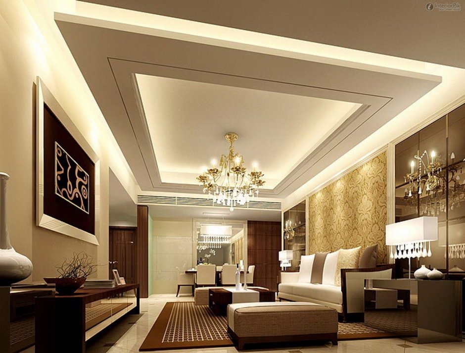 Pvc down ceiling design for drawing room - 83 photo