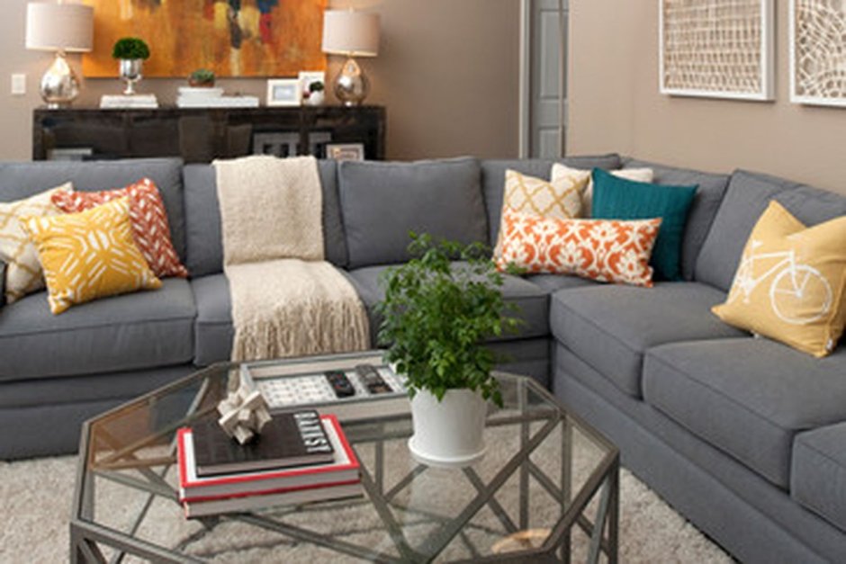 Dark grey sofa living room ideas