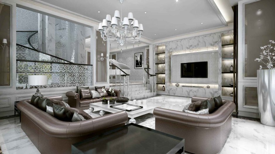 Modern luxury interior design living room