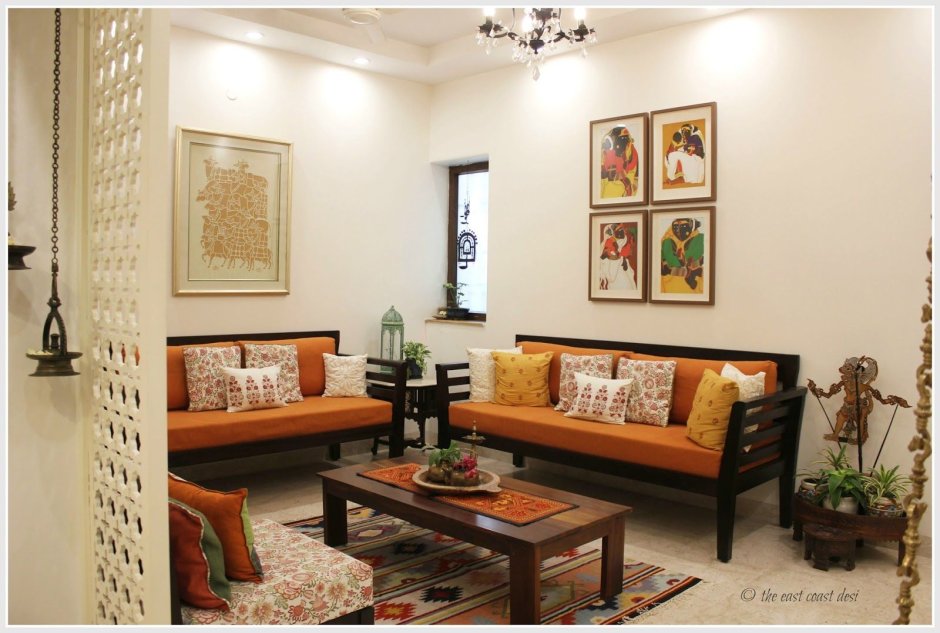 Living room design indian