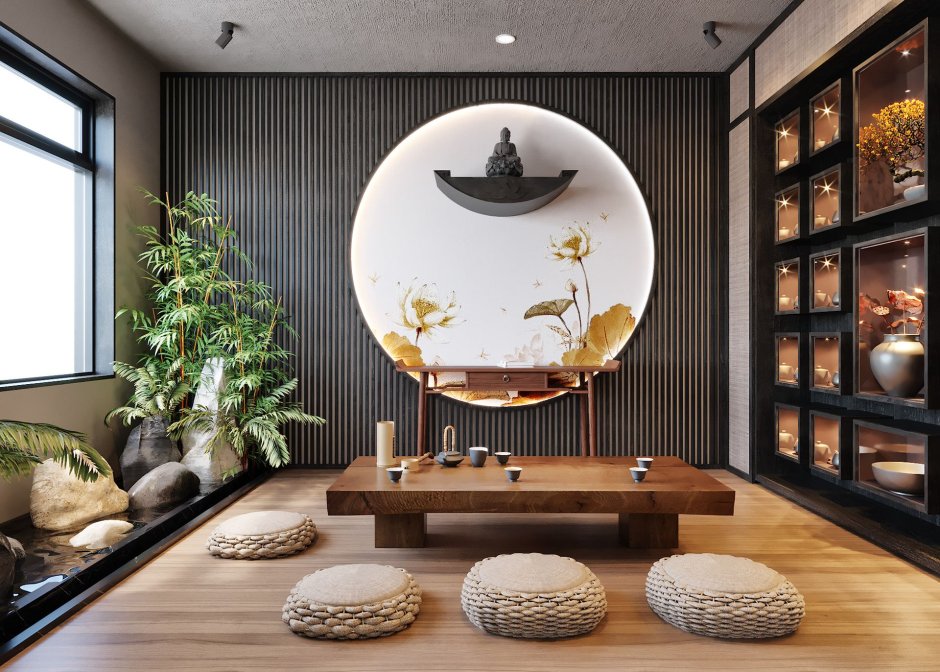 Japanese zen room