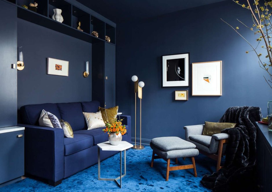 Cobalt blue room