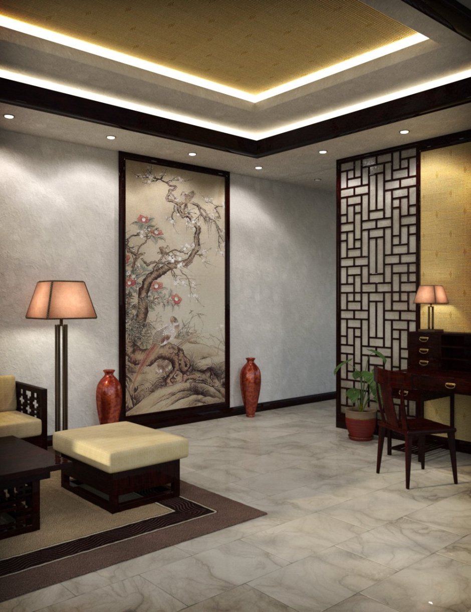 Chinese style living room interior design
