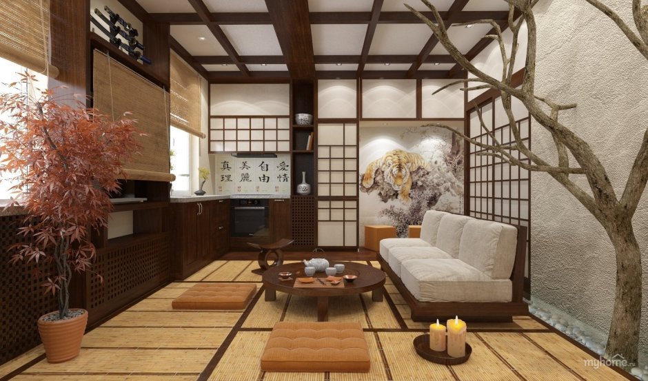 Traditional japanese room decor