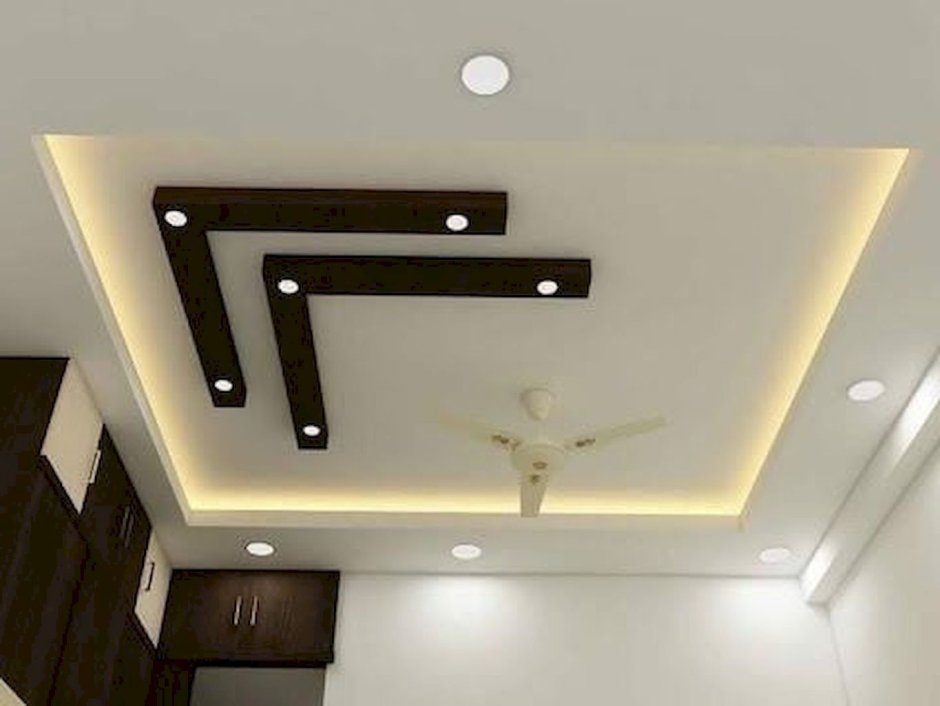 Simple plaster ceiling design for living room