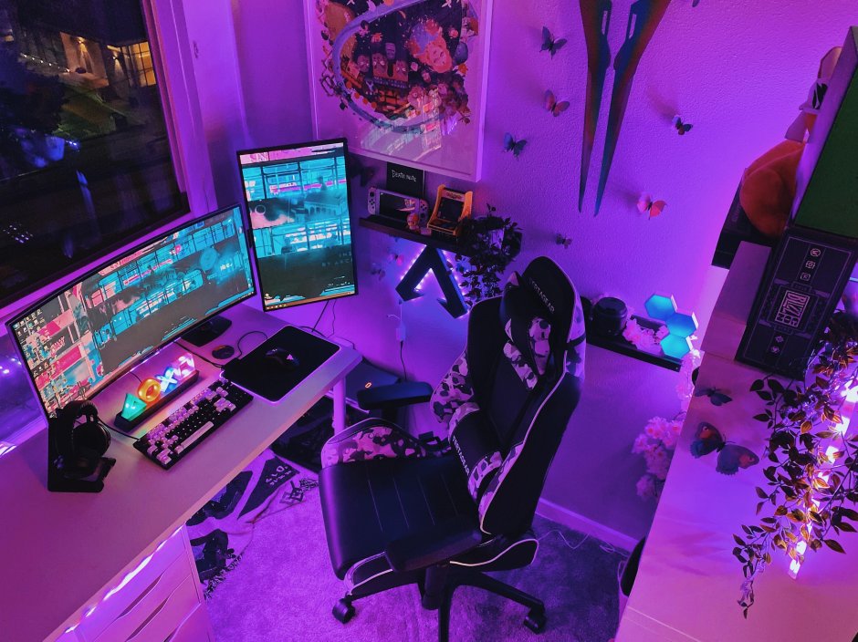 Rgb gaming room setup