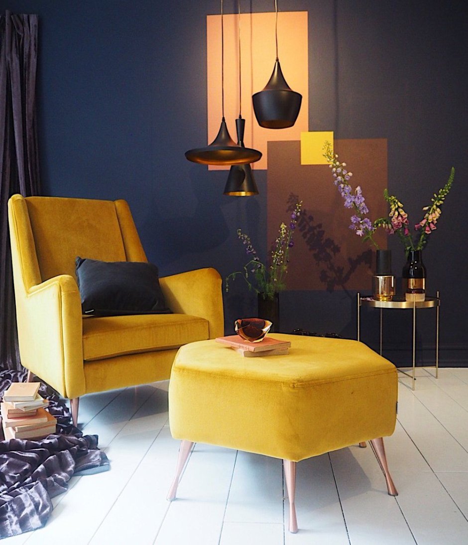 Mustard living room ideas