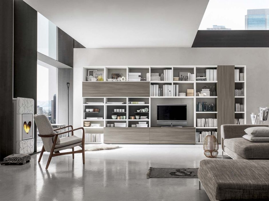 Living room tv unit interior design