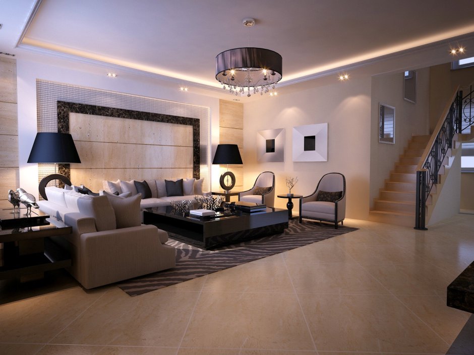 Modern fancy living room