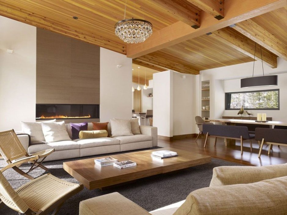 Modern japanese living room design
