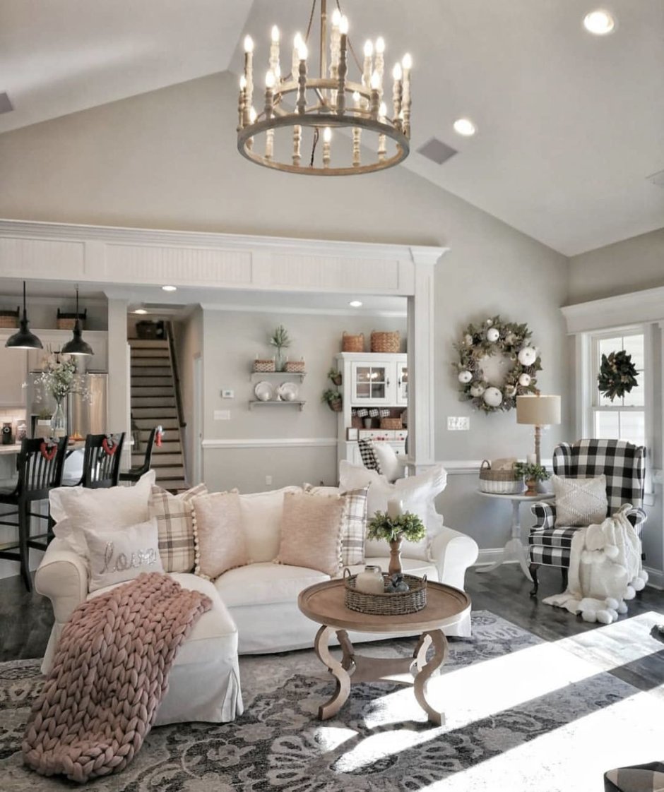 French country living room photos