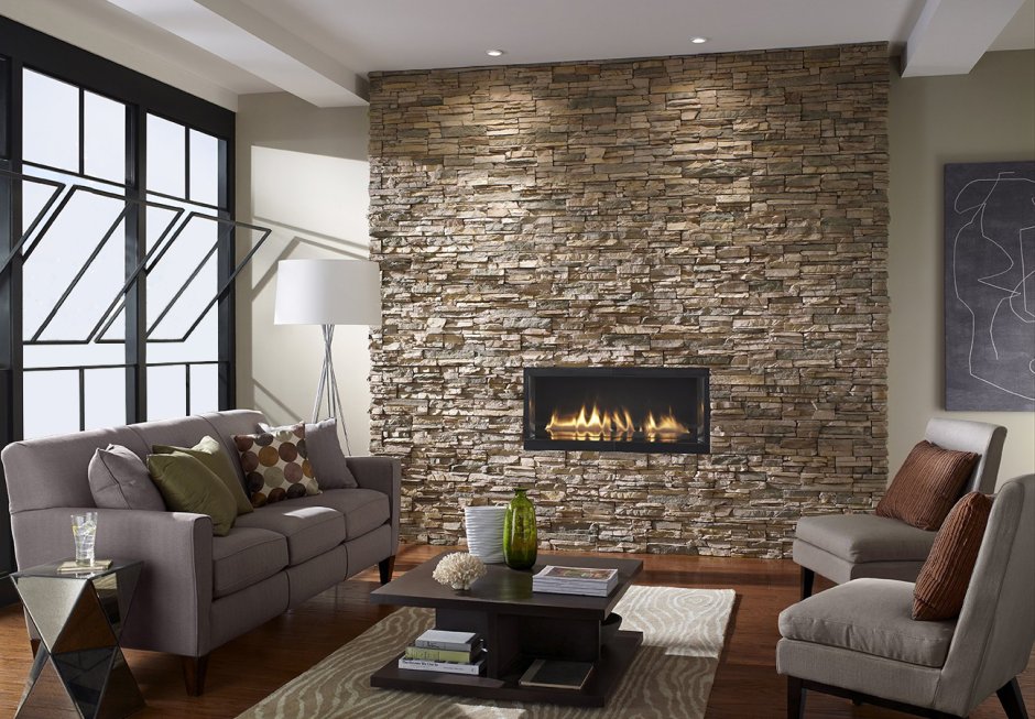 Simple wall tiles design for living room