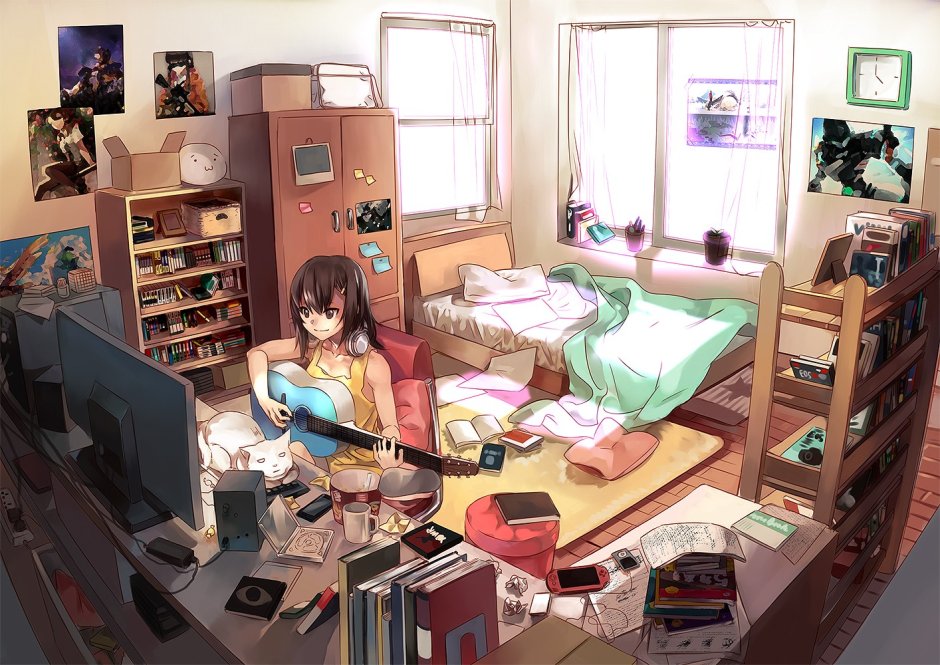 Anime study room