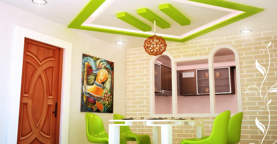False ceiling design for kitchen room