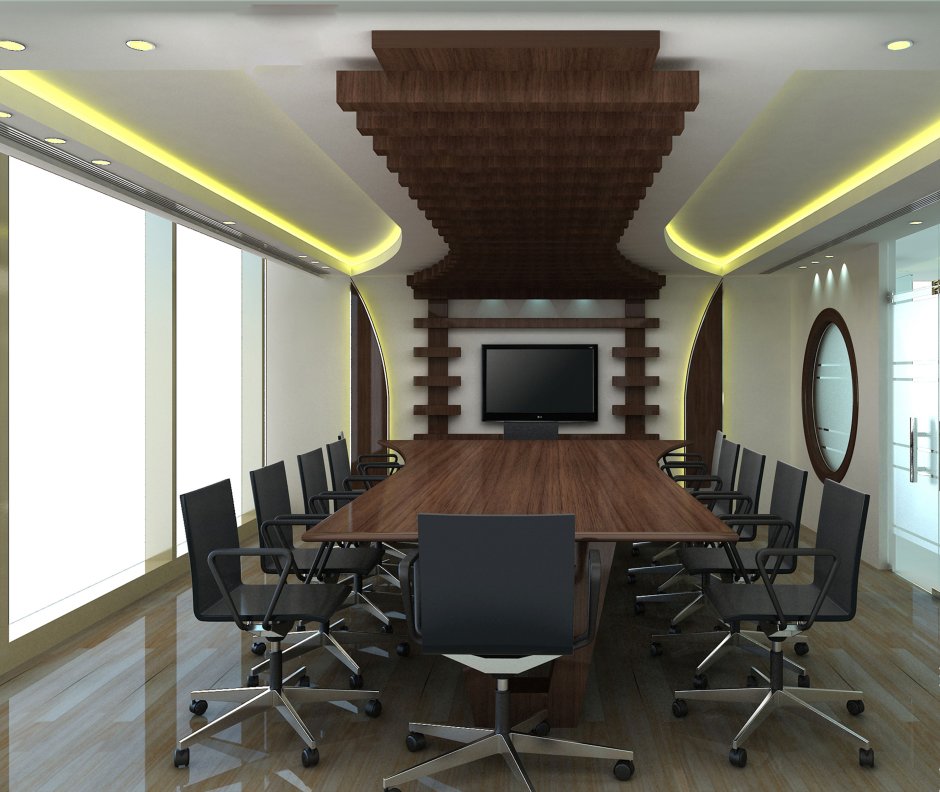 Modern conference room false ceiling design