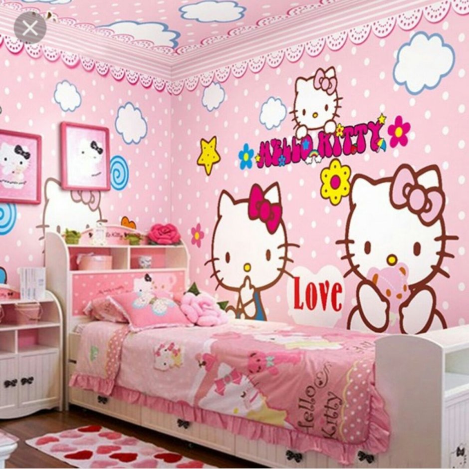 Pink room hello kitty