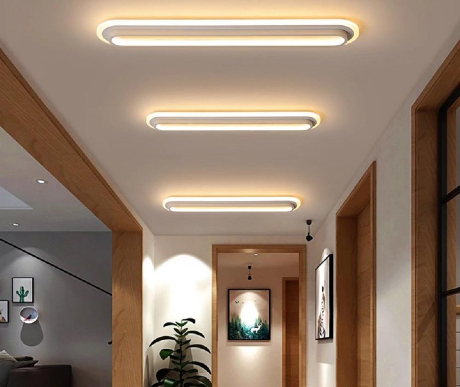 Ceiling led lights in room