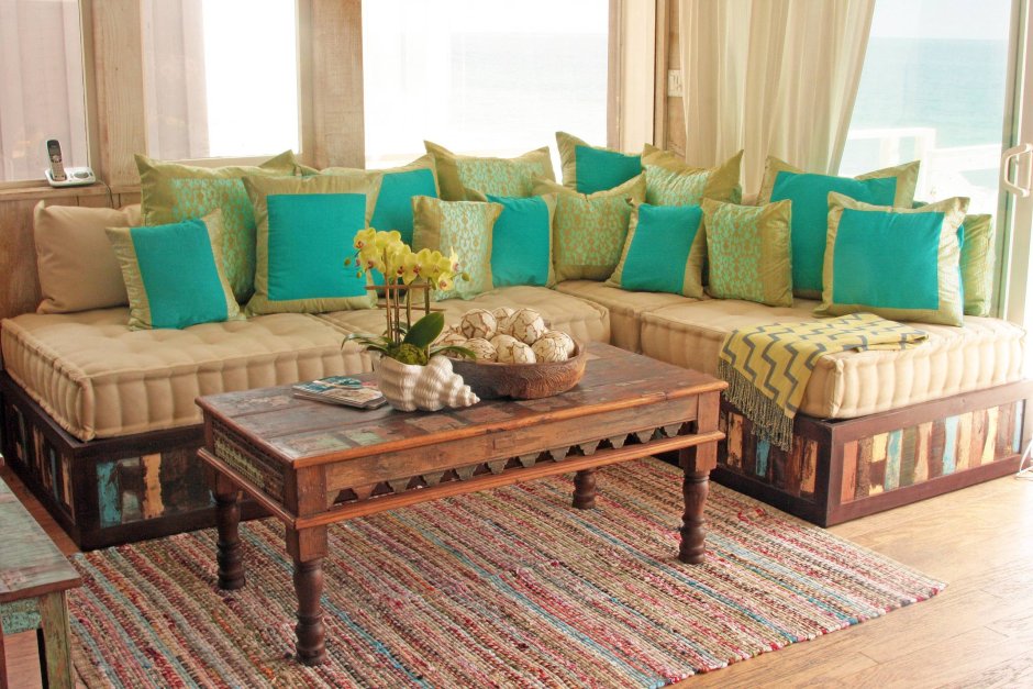 Indian style seating arrangement living room